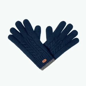 Gants Creamy gin Bleu marine