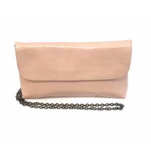 pochette en cuir rose