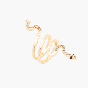 Bague serpent à strass