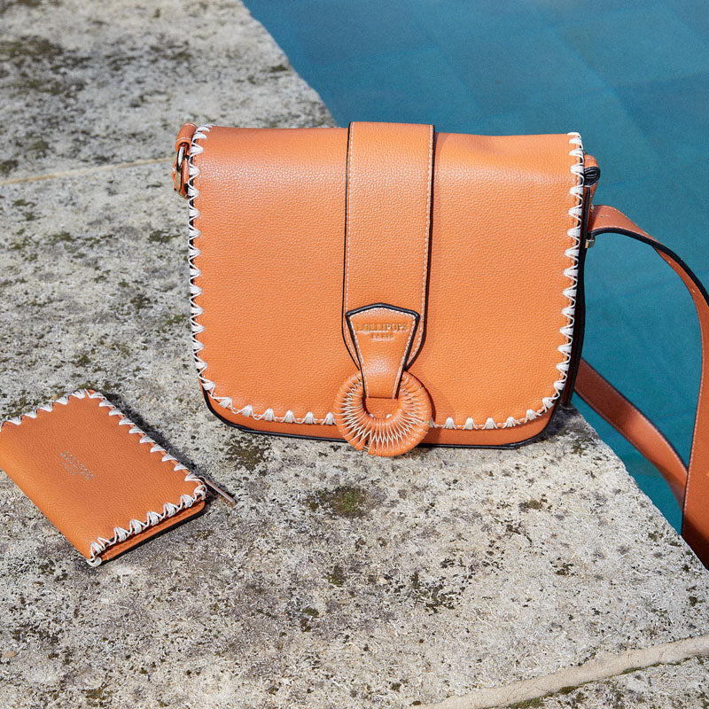 Sac bandoulière orange Lettonie – Image 2