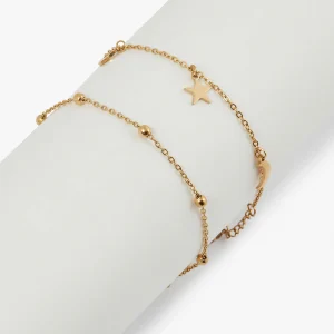 Bracelet 2 rangs en acier inoxydable