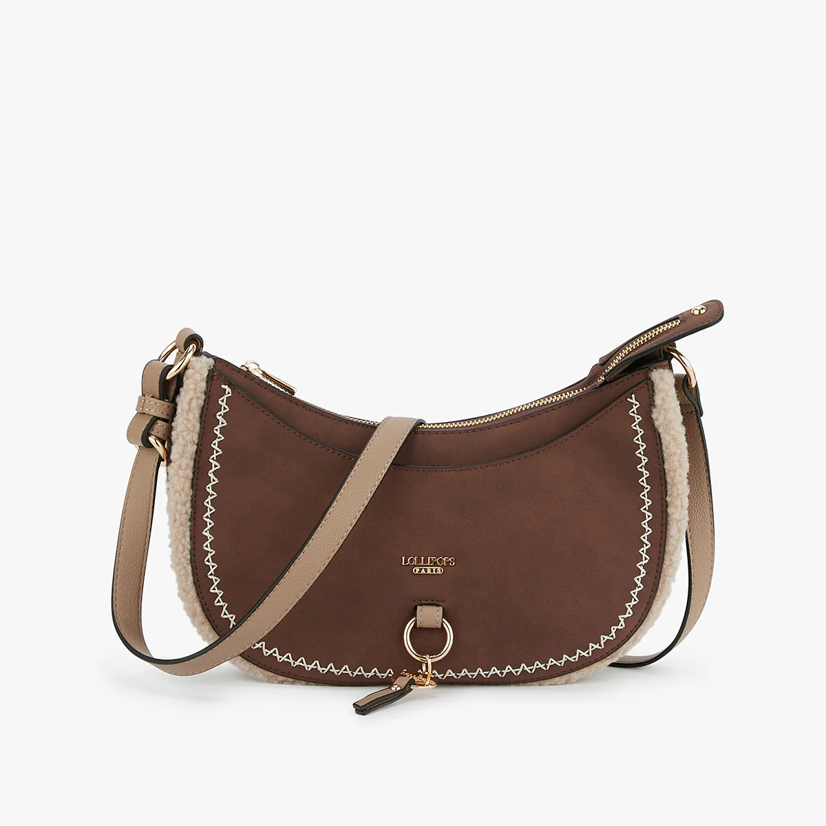 Petit sac bandoulière marron Manduria