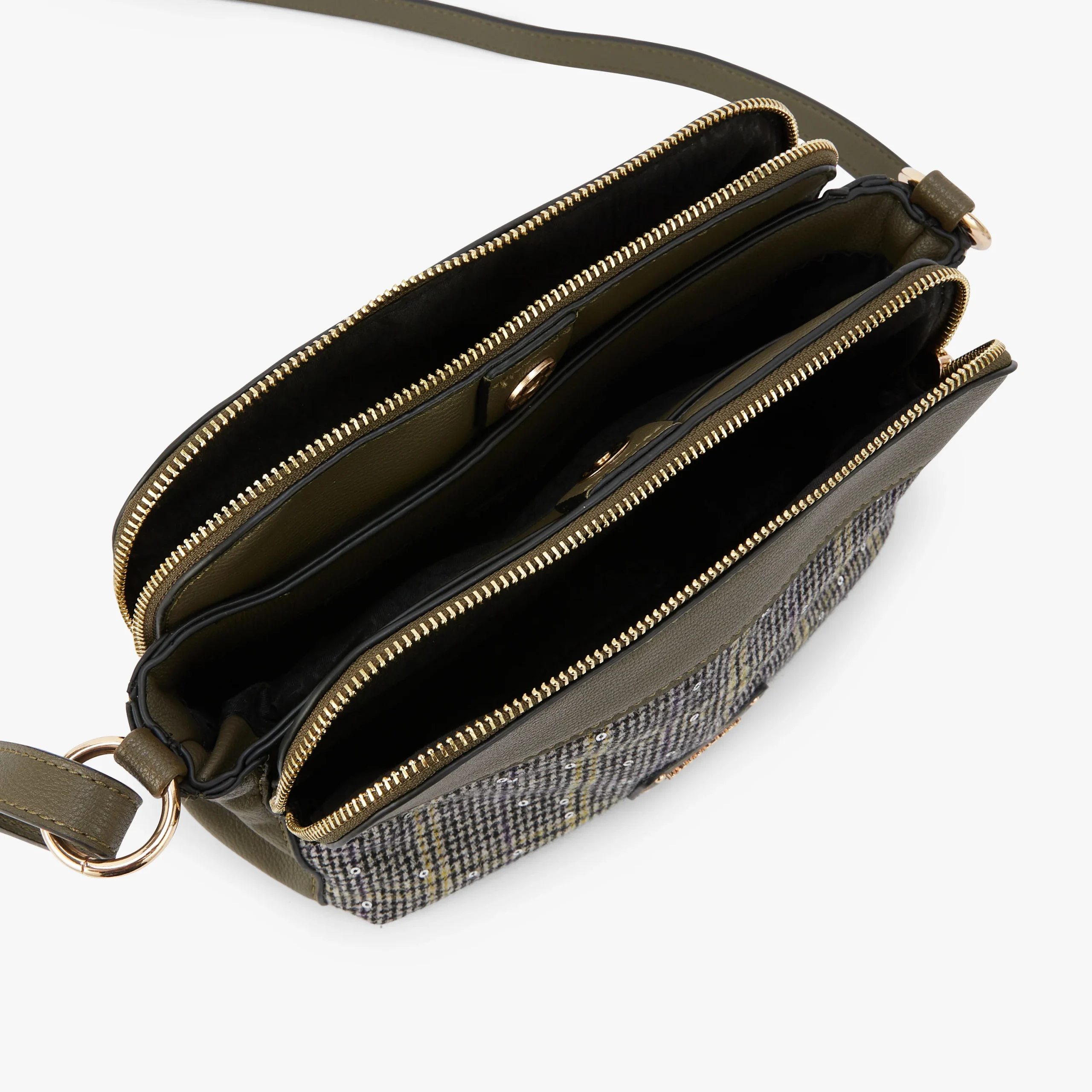 Sac bandoulière kaki Moncale – Image 4