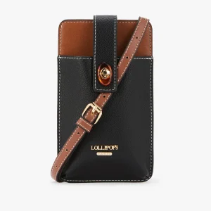 Pochette de téléphone noir Nesso