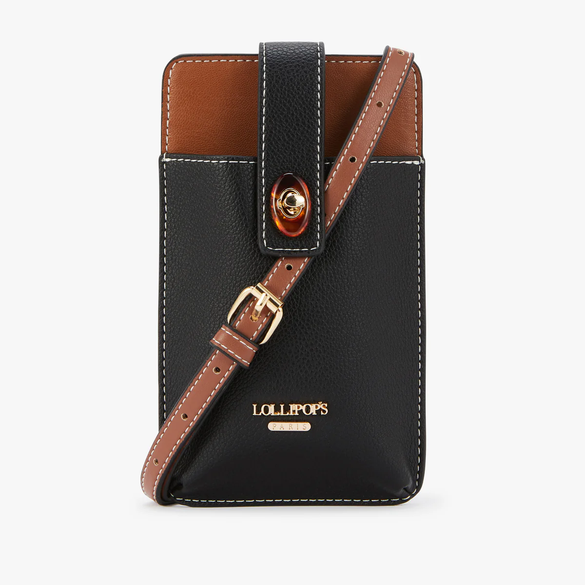 Pochette de téléphone noir Nesso