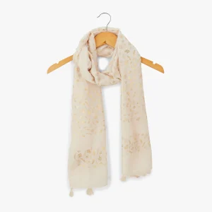 Foulard rectangulaire nude Nocario