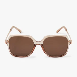 Lunettes de soleil carrées taupe