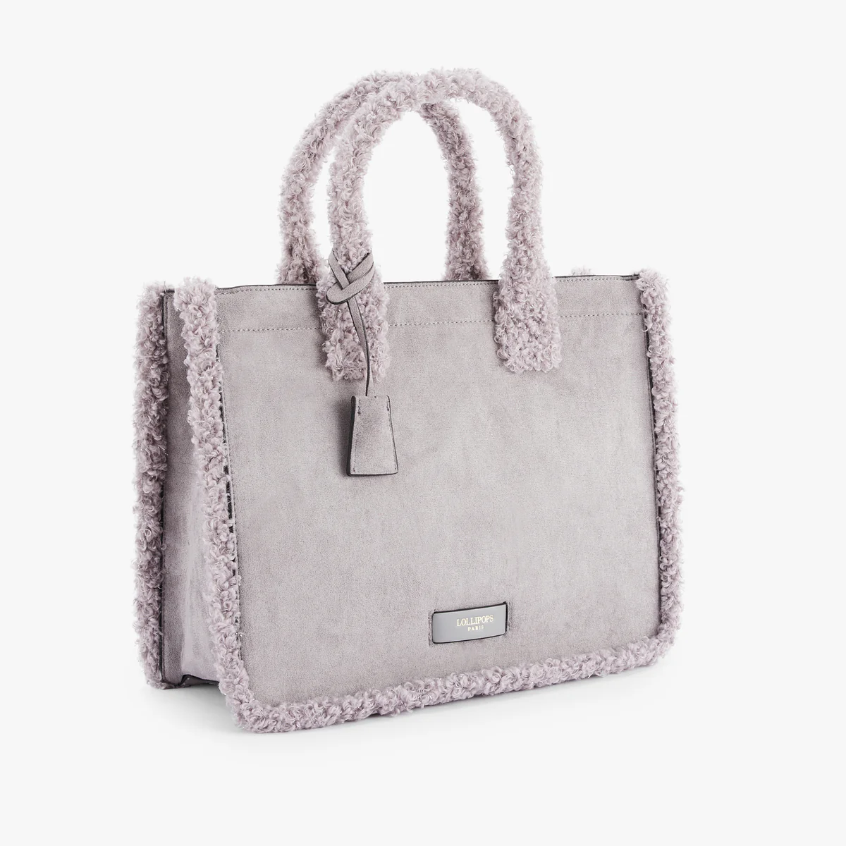 Sac shopper L gris Oppy – Image 3