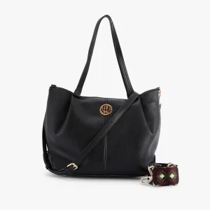 Grand sac shopper L noir Osani