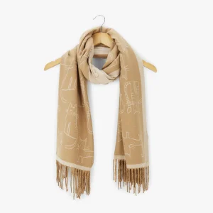 Echarpe beige Oreka