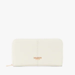 Grand portefeuille blanc Patsy