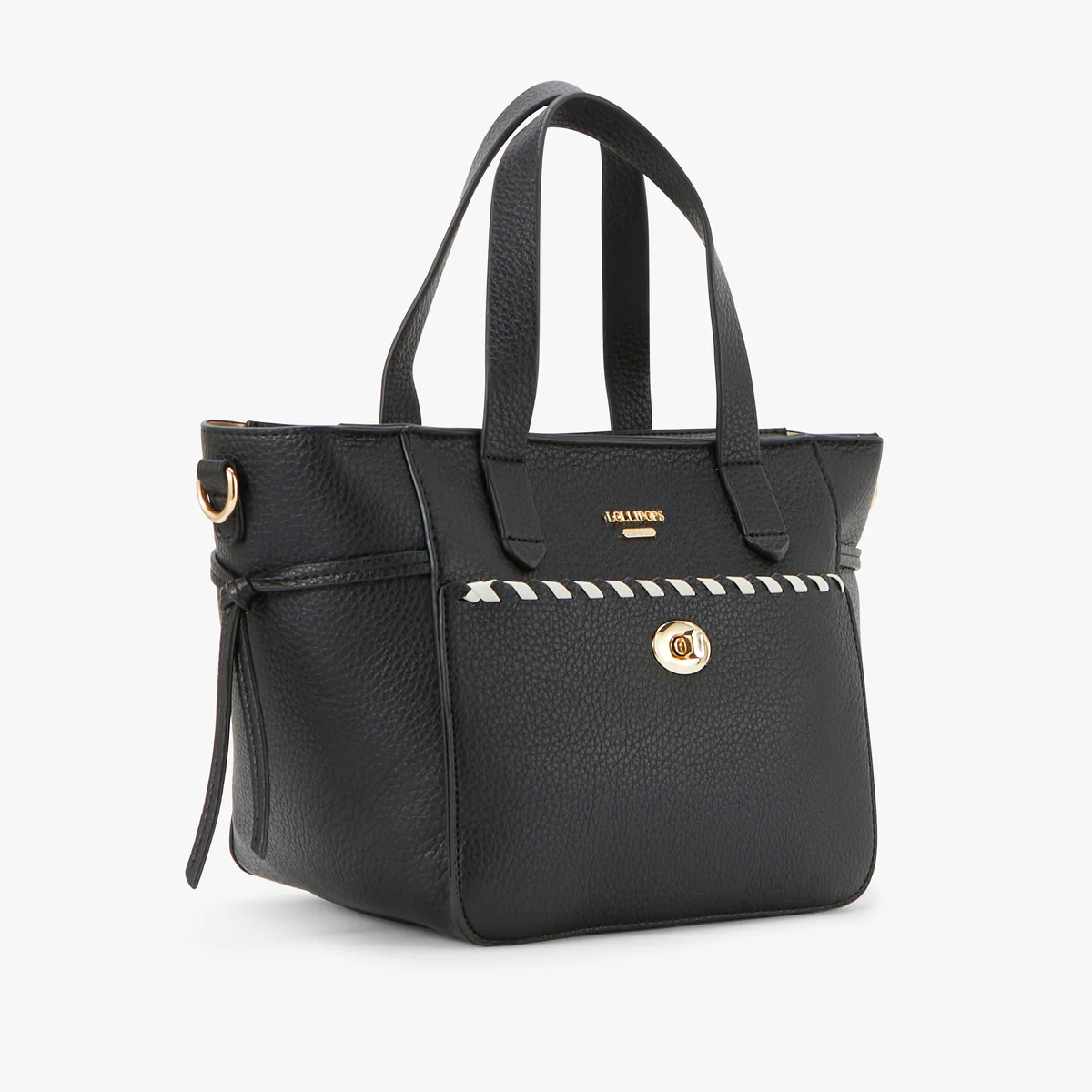 Sac shopper noir Pivoine – Image 4
