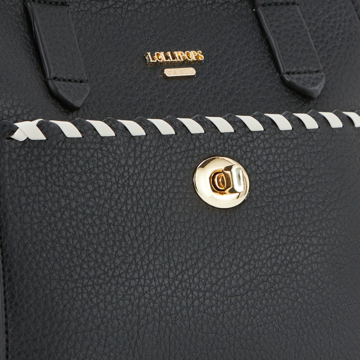 Sac shopper noir Pivoine – Image 6