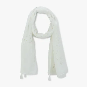 Foulard rectangulaire blanc Page