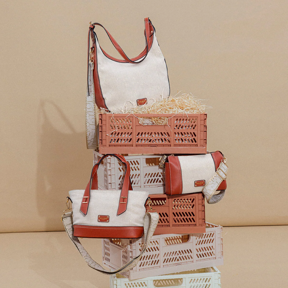 Sac multi poches brique Patrizia – Image 2