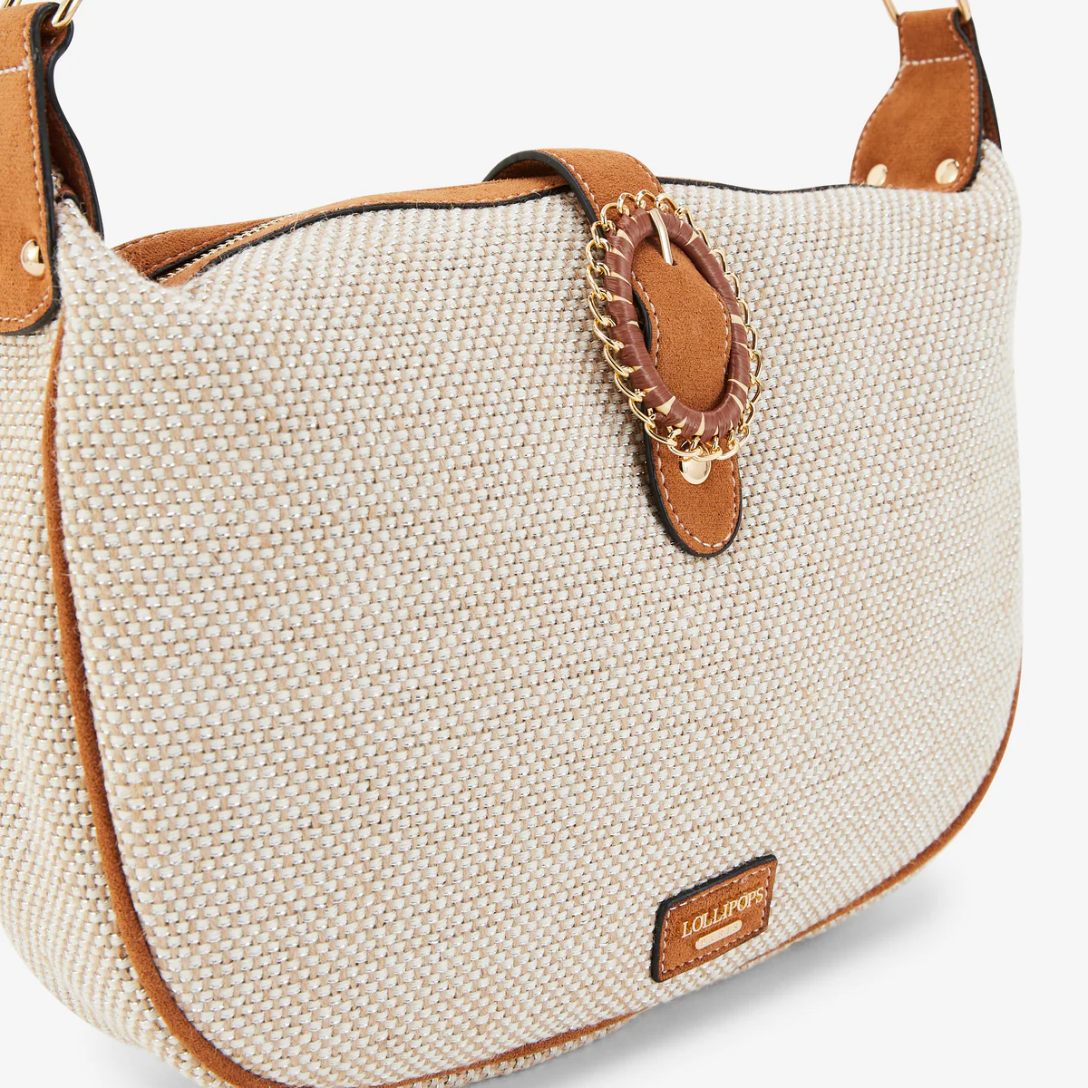 Sac porté épaule camel Paisley – Image 2