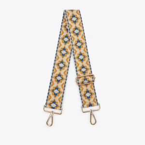 Bandoulière bleu Pompom