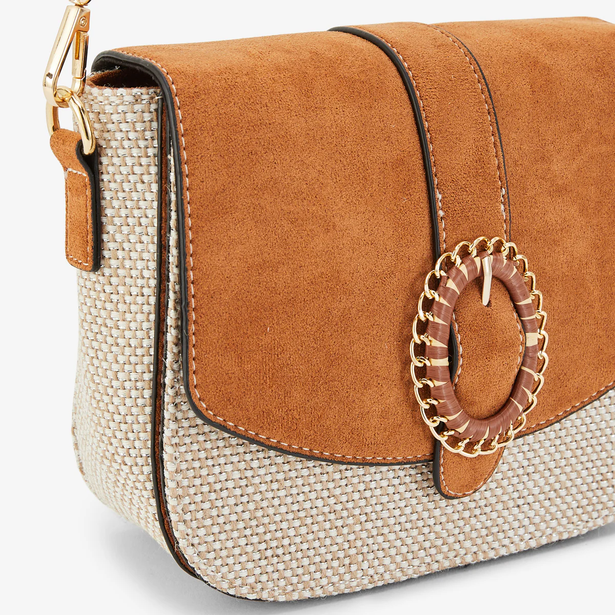 Sac porté épaule camel Paisley – Image 6