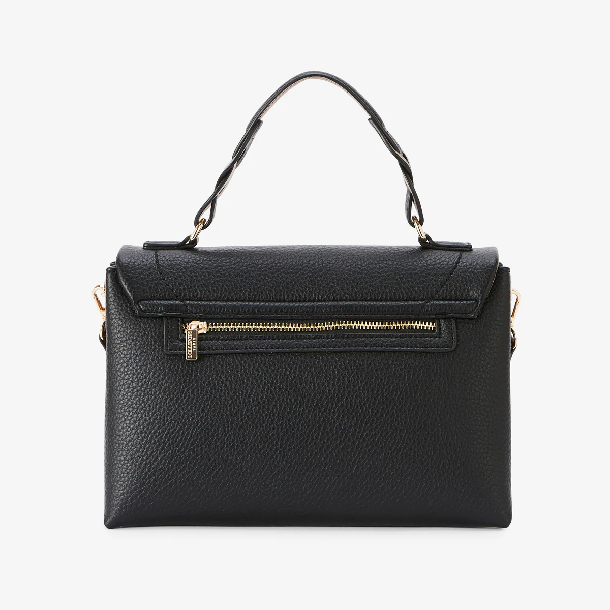 Grand sac porté épaule noir Rosabelle – Image 2