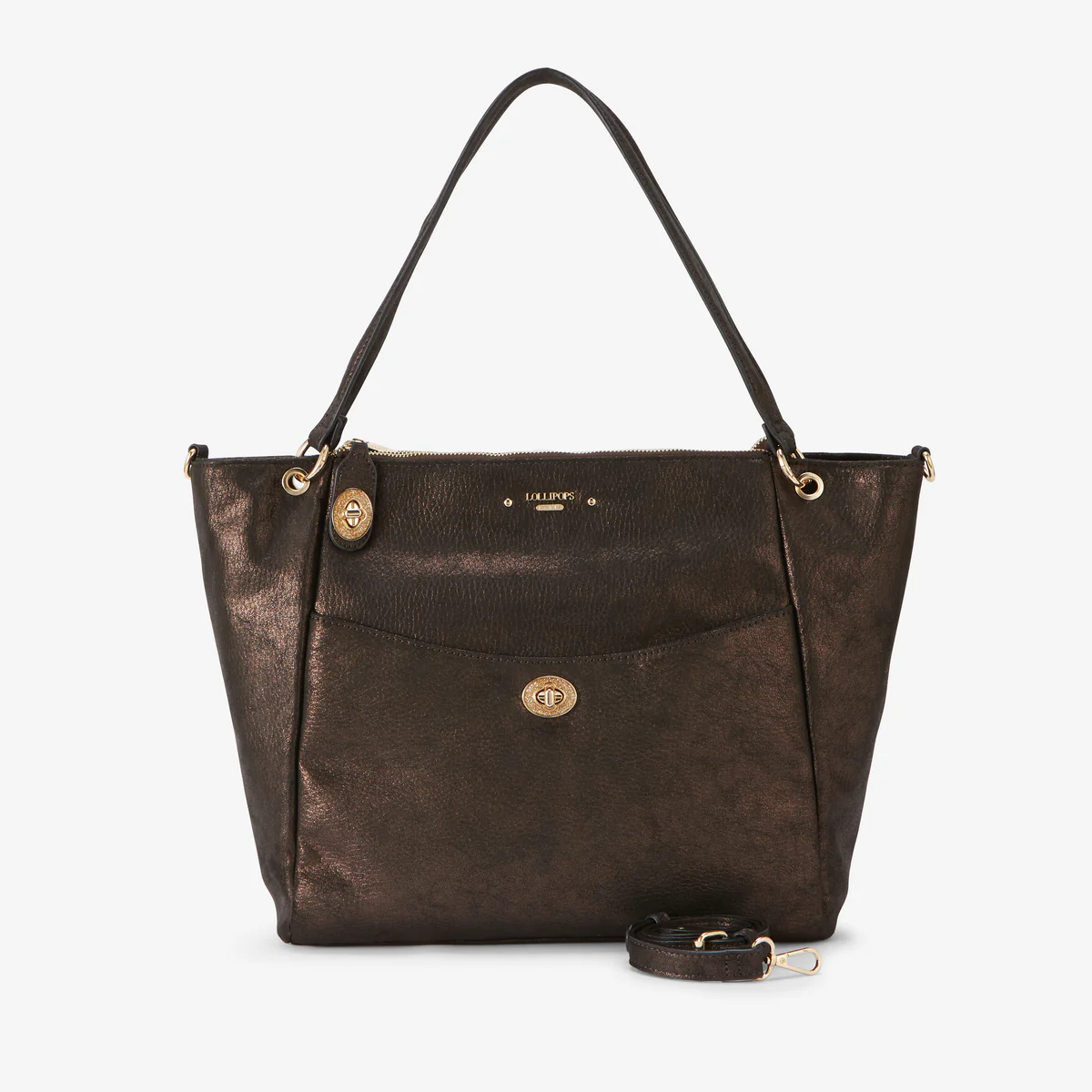 Grand sac shopper marron Roselyne