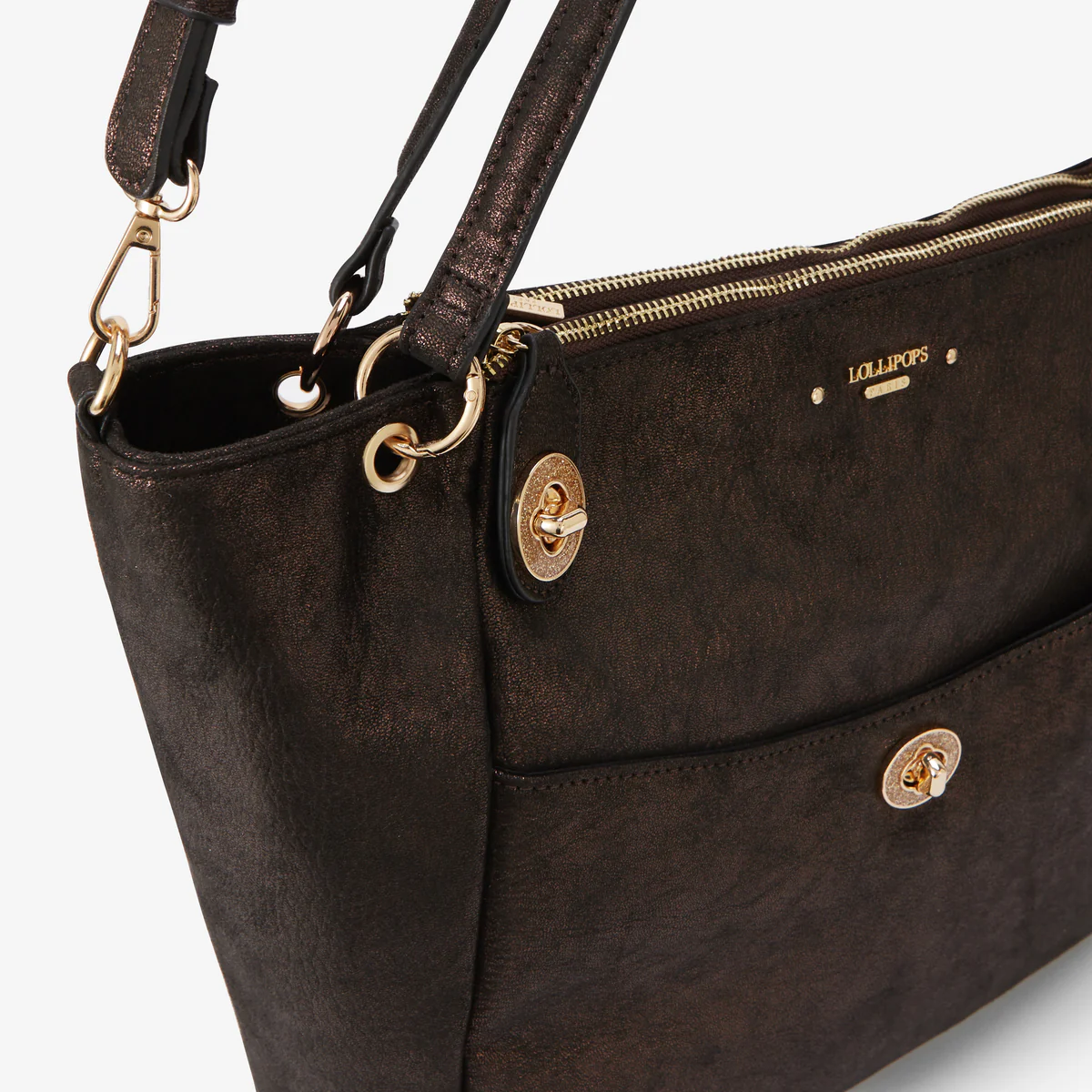 Grand sac shopper marron Roselyne – Image 5