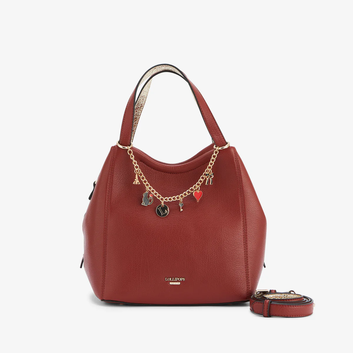 Sac shopper brique Roselaine
