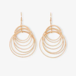 Boucles d'oreilles multi cercles Romantique