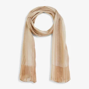 Foulard rectangulaire beige Soirelle