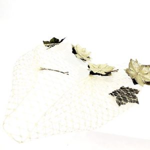 voilette doré avec fleurs grands modèles