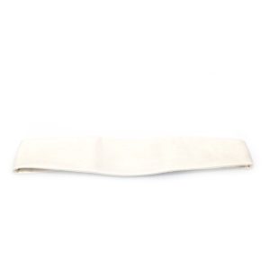 ceinture ivoire mat, fermeture à pression