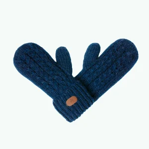 Moufles Chocolat chaud Bleu marine - Enfant