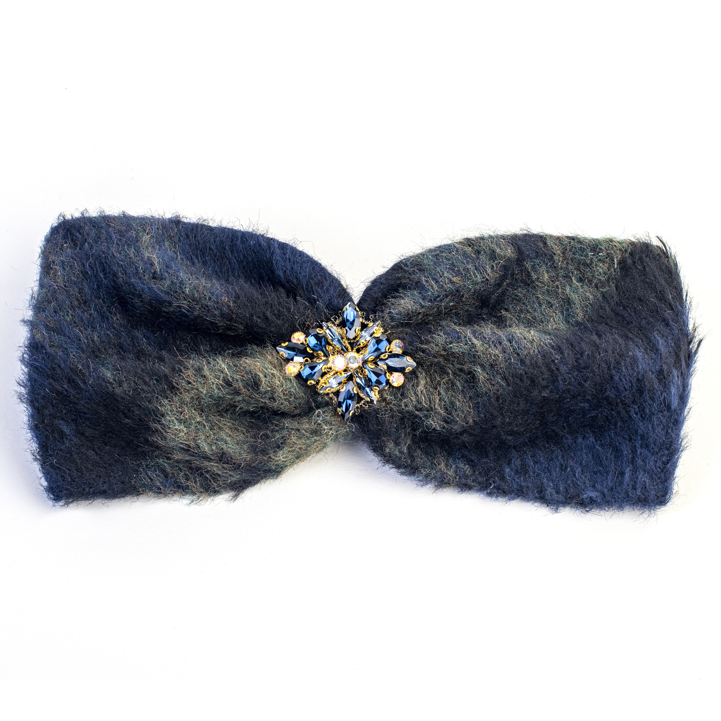 turban en mohair et strass sofia