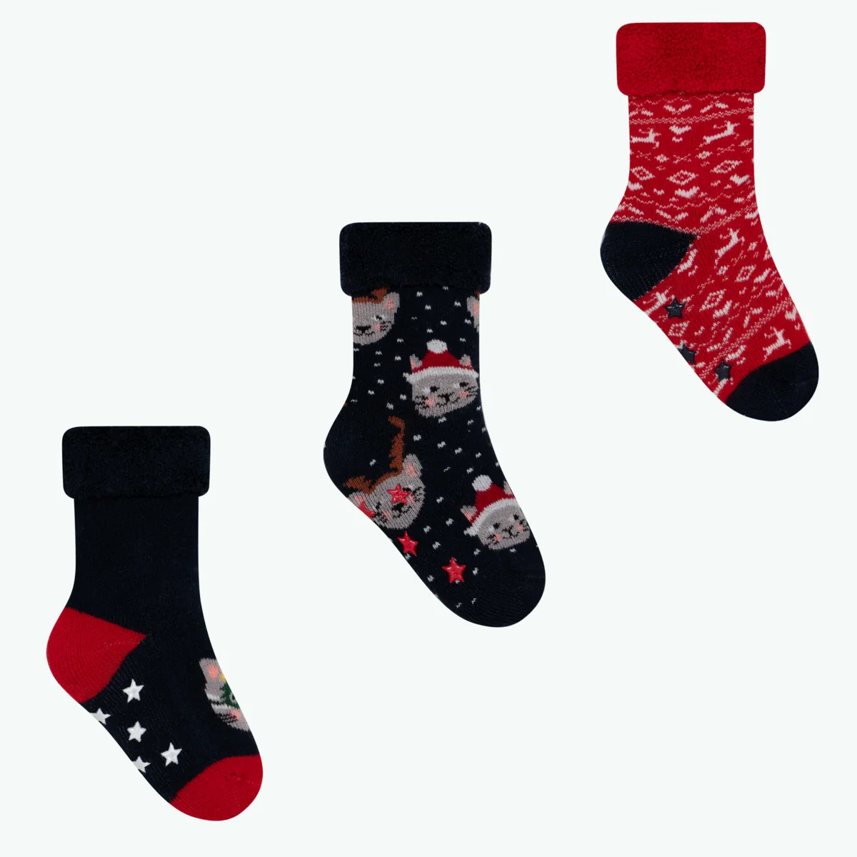 Les Chatons de Noel - Pack de chaussettes bébé