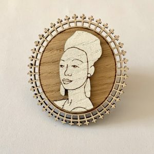 Broche camée « Joséphine Baker »