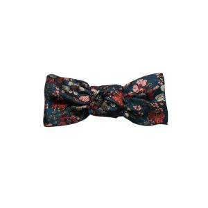 turban bleu marine floral