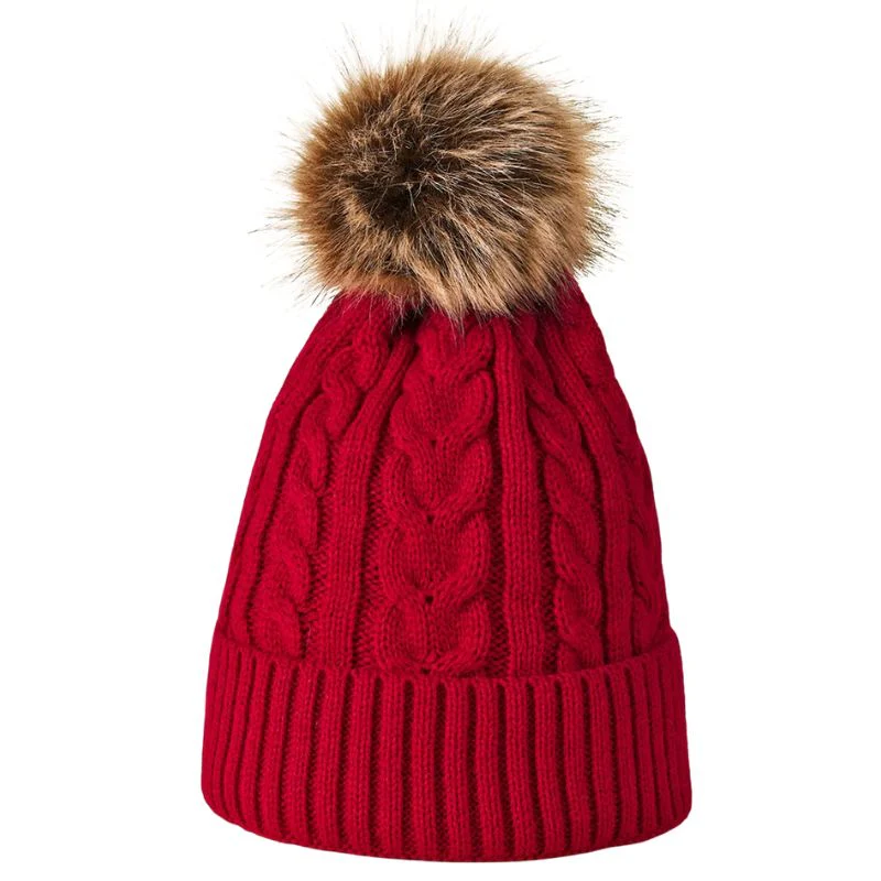 Bonnet à Pompon Fourrure Femme – Image 5