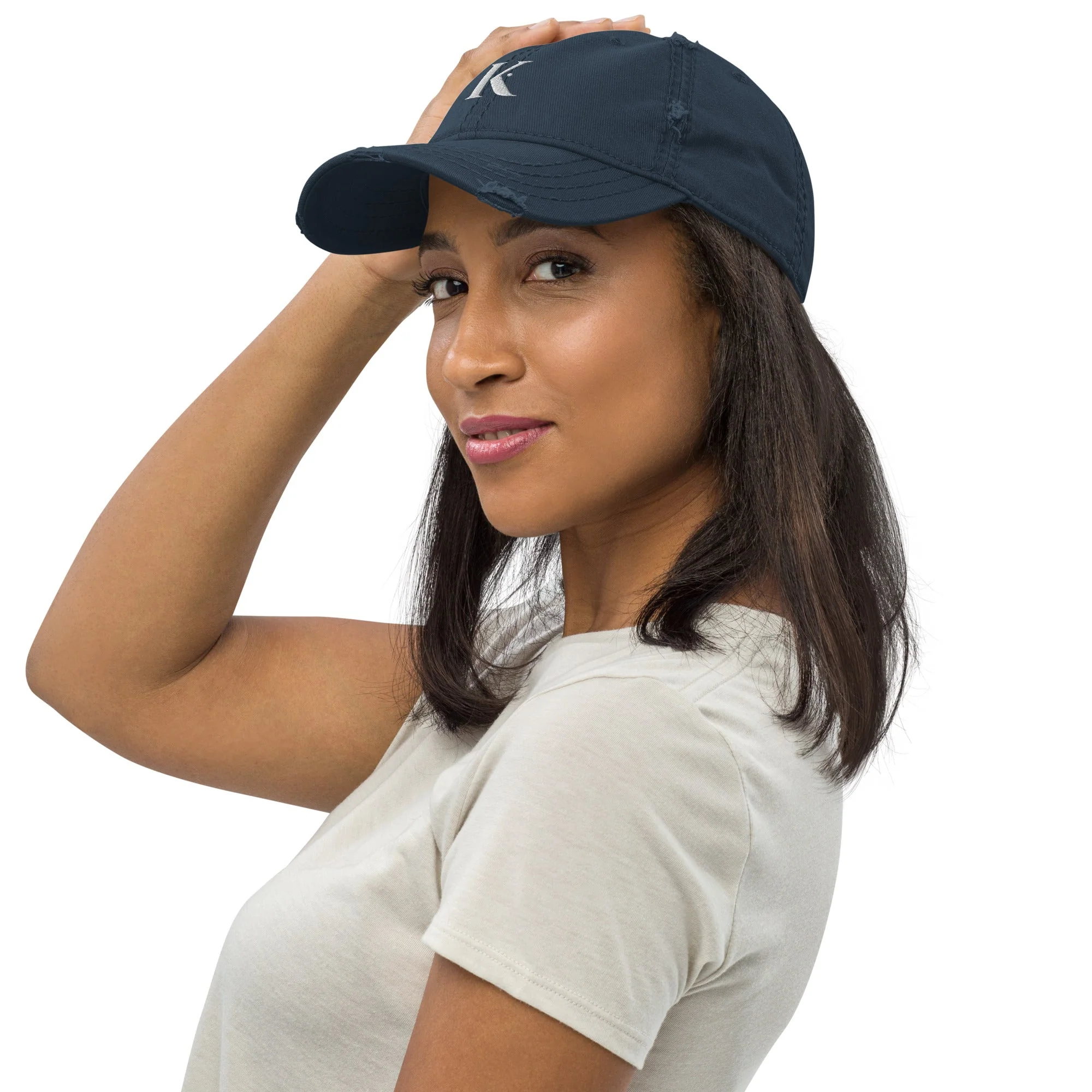 Casquette Brodée Femme K – Image 2
