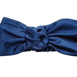 turban à noeud bleu